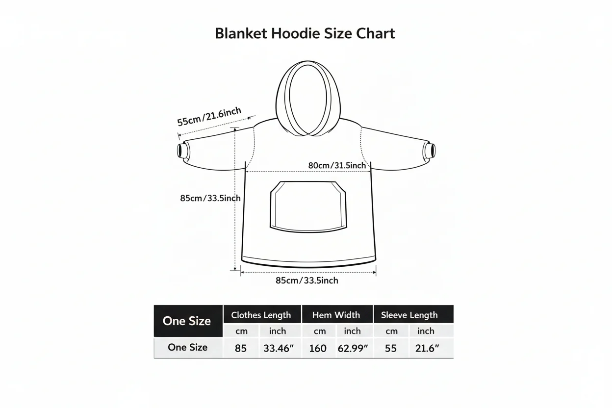 Navy Blue Blanket Hoodie - Image 3