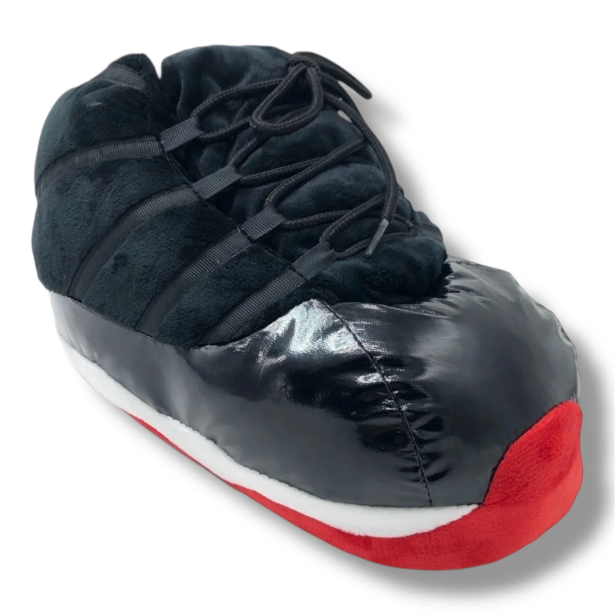 Black & Red High-Top Sneaker Slippers - Image 3