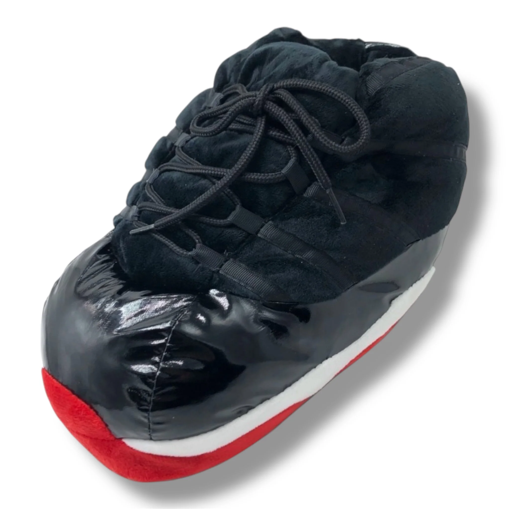 Black & Red High-Top Sneaker Slippers - Image 4