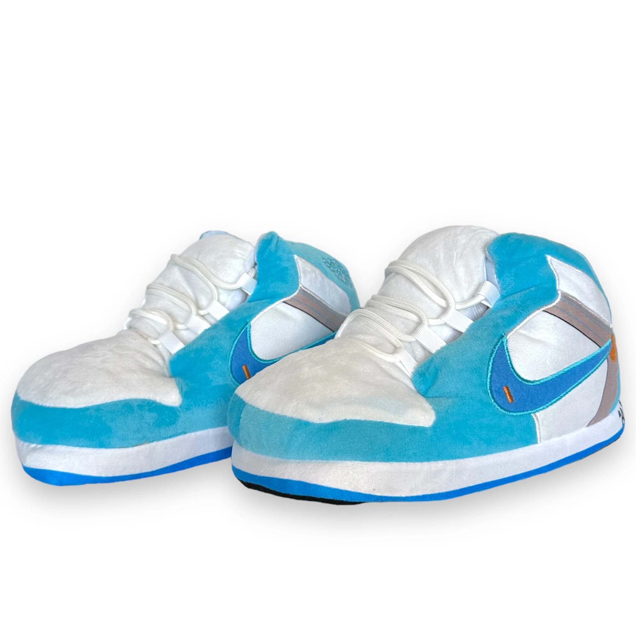 Baby Blue & Red High-Top Sneaker Slippers - Image 10