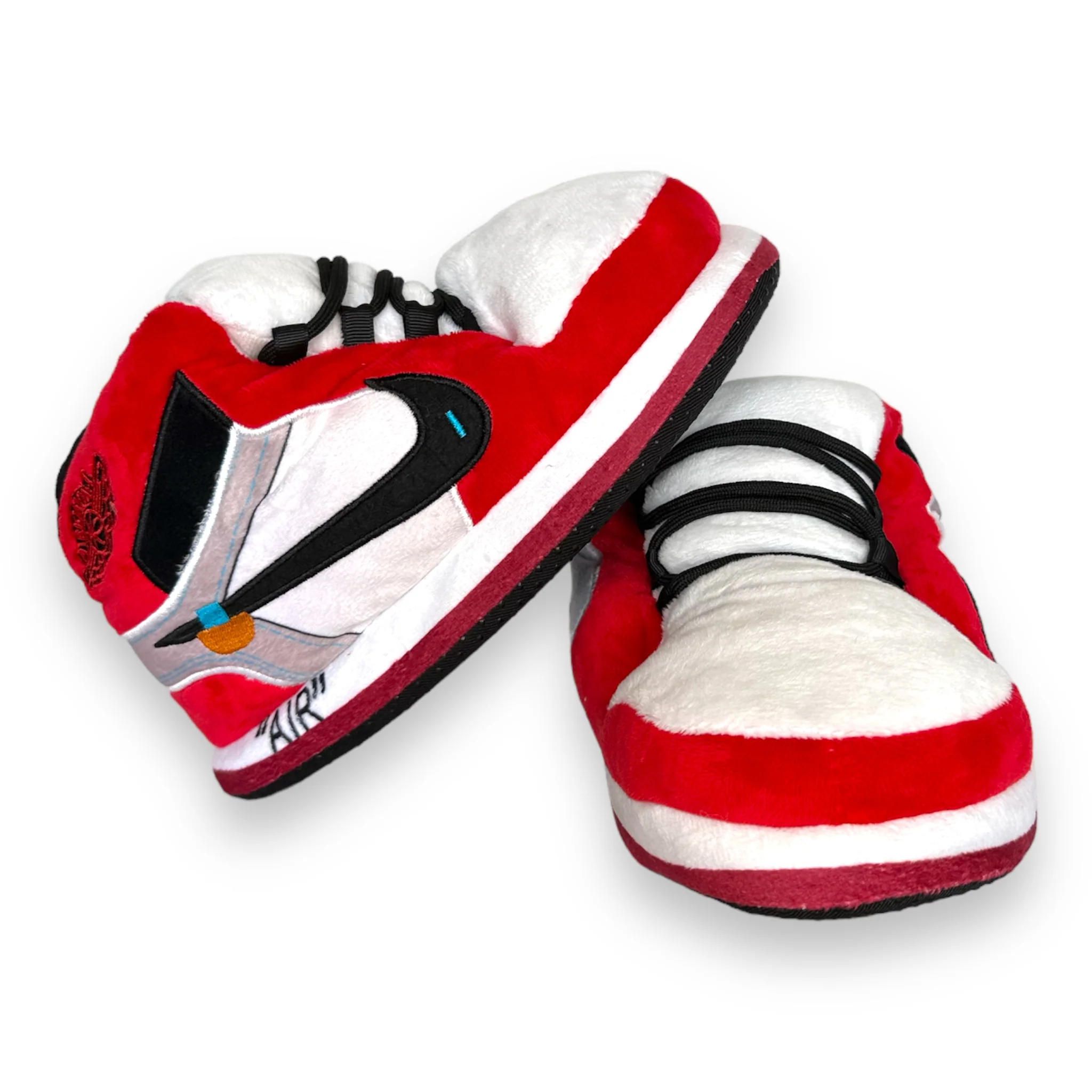 Baby Blue & Red High-Top Sneaker Slippers - Image 6