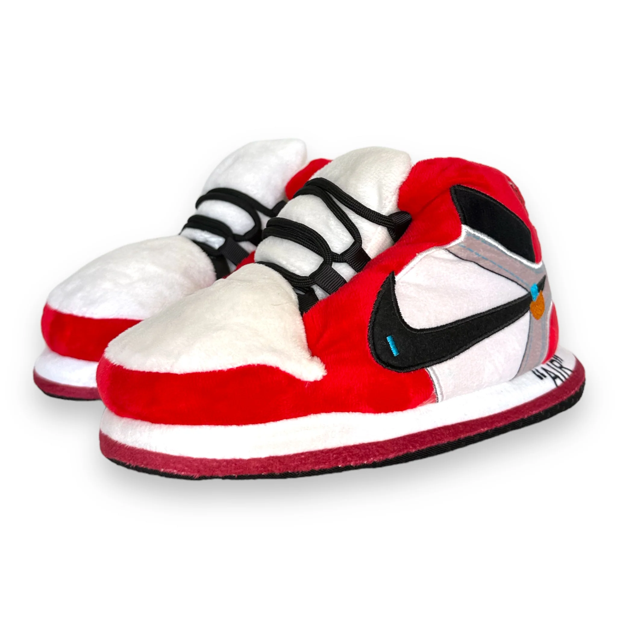 Baby Blue & Red High-Top Sneaker Slippers - Image 7