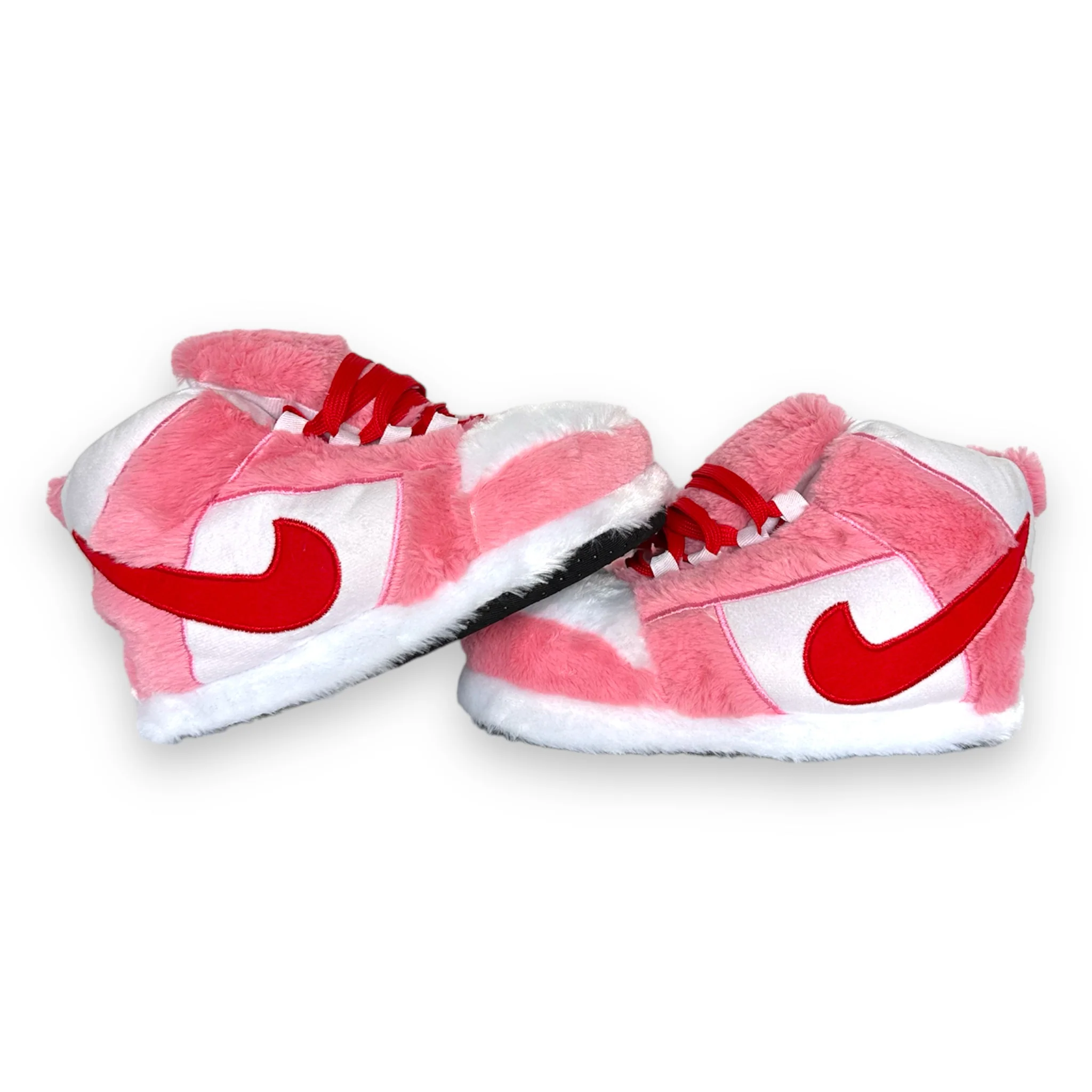 Pink & White High-Top Sneaker Slippers - Image 4