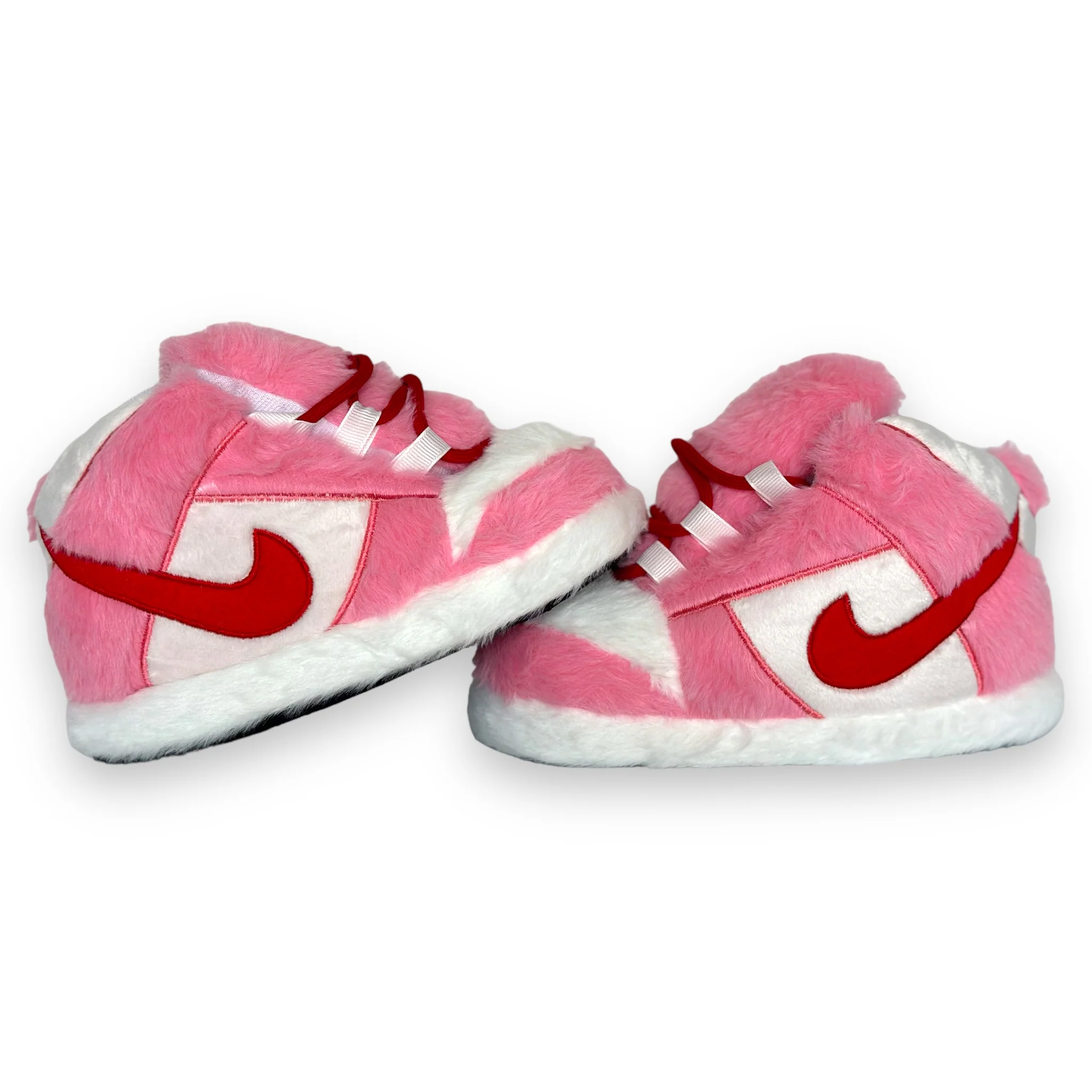 Pink & White High-Top Sneaker Slippers - Image 5