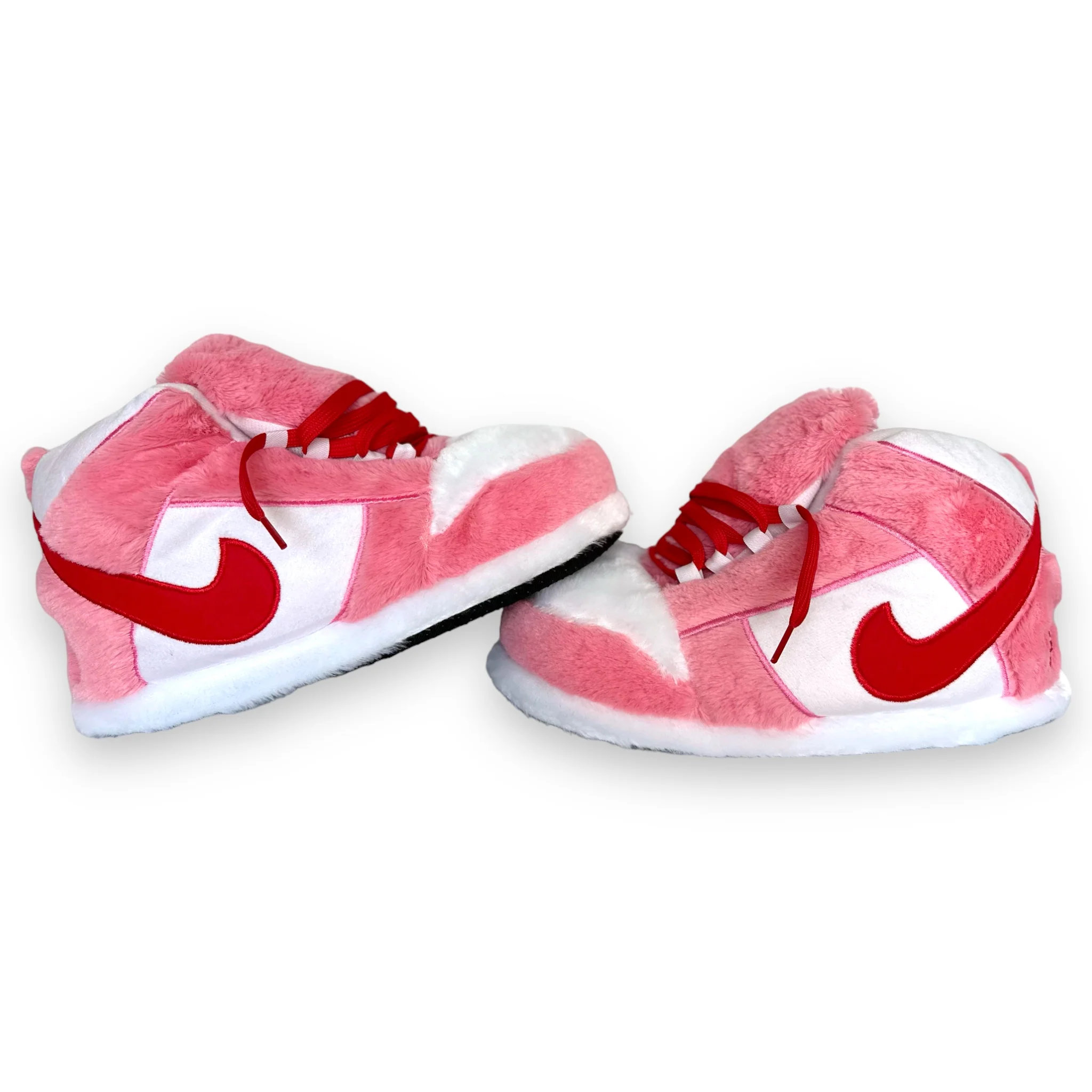 Pink & White High-Top Sneaker Slippers - Image 6