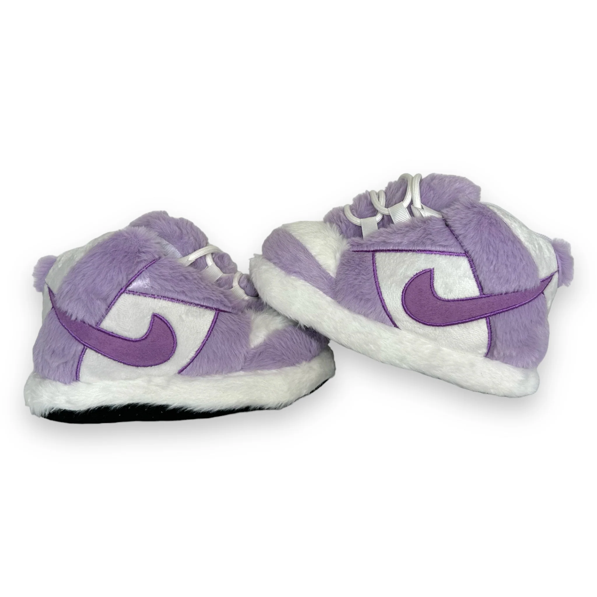 Purple & White High-Top Sneaker Slippers - Image 5