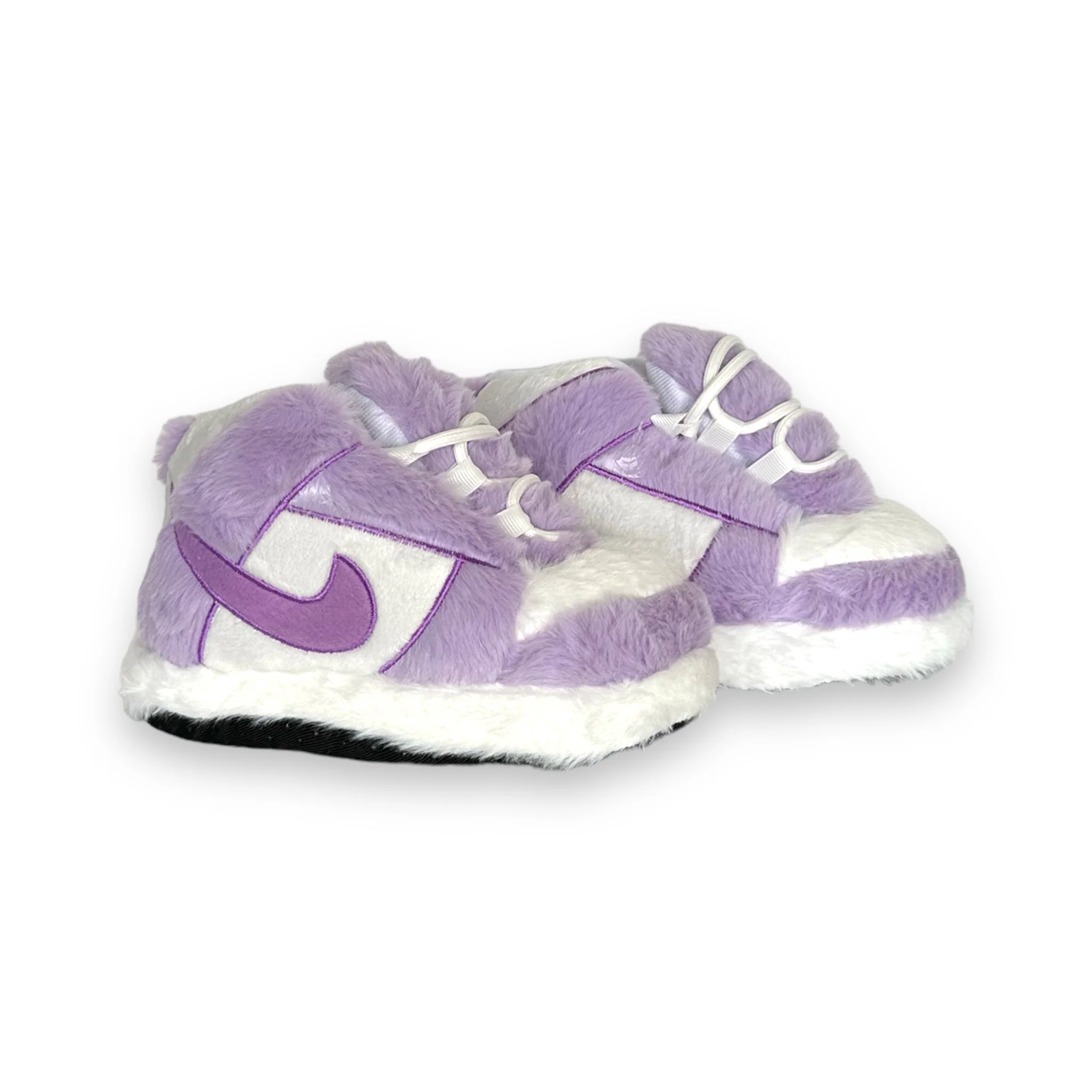 Purple & White High-Top Sneaker Slippers - Image 6