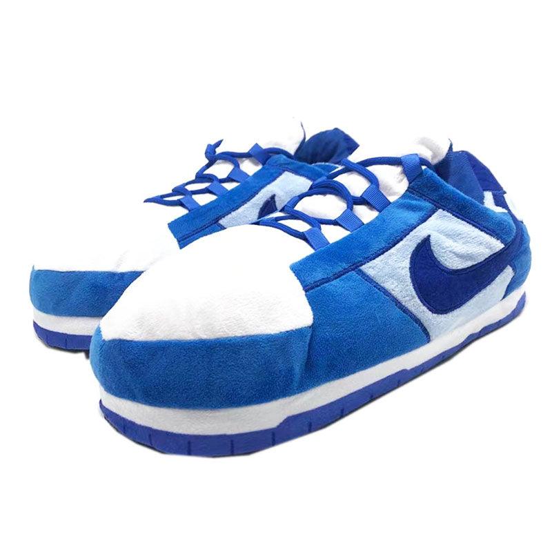 Blue & White Low-Top Sneaker Slippers - Image 2