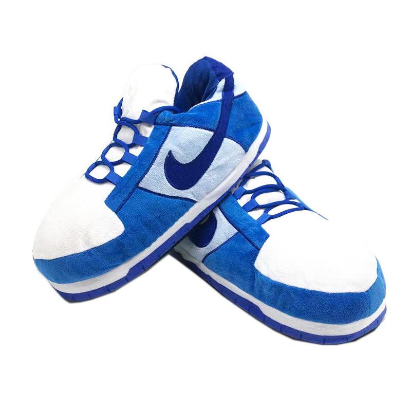 Blue & White Low-Top Sneaker Slippers - Image 4